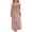 Pink, variant on Vintage Floral Sleeveless Backless Casual Cotton Dress for Girls – Loose Fit Summer Play & Home Wear Toddler Kids Dress