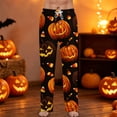 thumbnail image 2 of Satingcolo Mens Pajama Pants Funny Pajama Pants for Men Soft Halloween Printed Sleepwear Bottoms Novelty Sleep Lounge Pants, 2 of 7