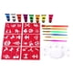thumbnail image 1 of El kit de color de cara navideño en crema de pintura corporal soluble en agua incluye plantilla, 1 of 5