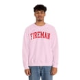 thumbnail image 4 of Fireman Sweatshirt Gifts Crew Neck Shirt Long Sleeve Unisex, 4 of 5