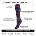 thumbnail image 2 of Pofeuu Mandalas Dragonfly Print Compression Socks for Women & Men Circulation - Best Support for Nurses,Running,Athletic,Sports, 2 of 7