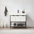 thumbnail image 2 of Marcilla 36" Single Sink Bath Vanity in White with One-Piece Composite Stone Top, 2 of 13