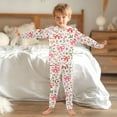thumbnail image 6 of joogoo Bows and Floral Pajamas Set Long Sleeve Soft Cotton Sleepwear 2 Piece 24M, 6 of 7