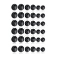thumbnail image 1 of ZLight Embout d'Écouteur Réduction de Bruit Remplacement Écouteurs Bouchon d'Oreille en Silicone Pièces de Rechange Noir 36 Pcs 1Ensemble, 1 of 6