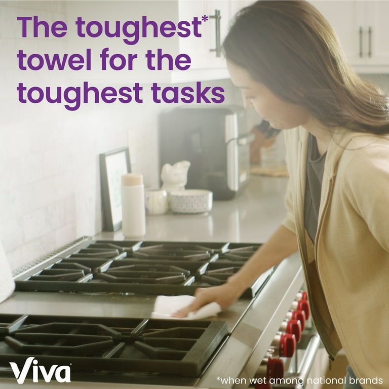 美品　モモジロウ　わたあめカラー　ヘッダー付き Viva Signature Cloth Paper Towels, 1 Double Roll, 86 Sheets