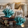 thumbnail image 5 of Coral Decor, Resin Coral Statue, Nautical Decorations for Home, Bedroom, Bathroom, Living Room, Beach/Coastal/Ocean Themed Cabinet Shelf Tabletop Decor, 5 of 6