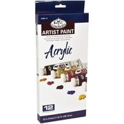 Acrylic Paints 12Ml 12/Pkg-Assorted Colors