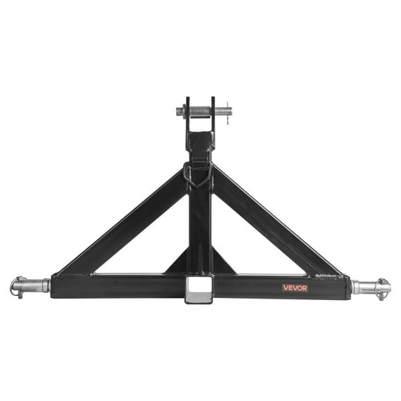 3-Point Quick Hitch Adapter for Tractor, 2" Receiver, 3000lbs Capacity - Fits Category 1 & 2