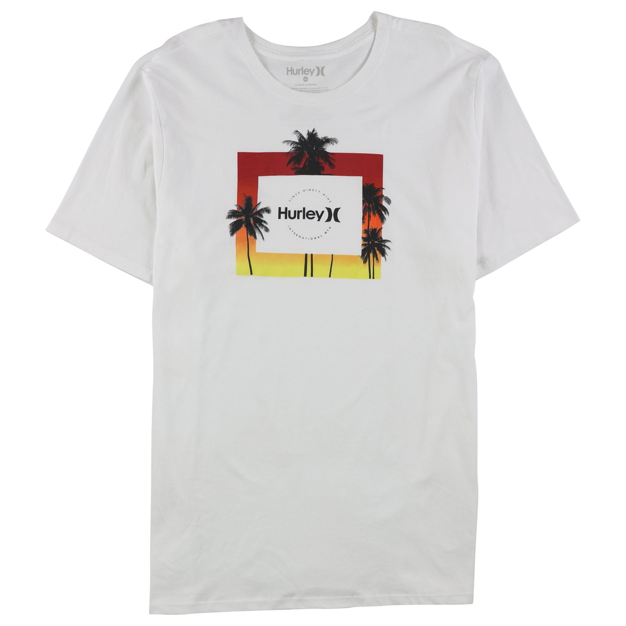 Hurley - Hurley Mens Twilight Logo Graphic T-Shirt, white, Medium ...
