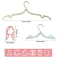 10 Pcs Travel Foldable Hangers 2024 Update Portable Plastic Hanger