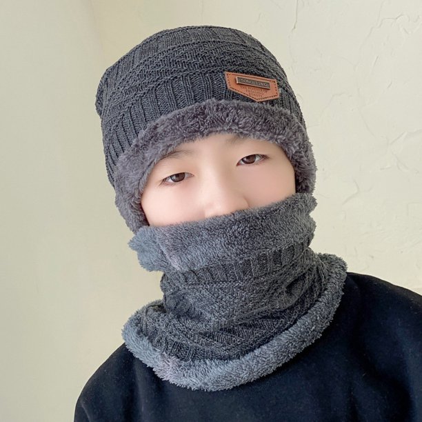 Gorro de lana de invierno Gorro de calle para hombre Estilo coreano de moda Tejido casual para hombre Invierno Guapo Personalidad de moda
