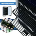 thumbnail image 5 of {IN STOCK} Built-in and Freestanding 15" Mini Beverage Refrigerator/Wine Cabinet, 120 Cans, 34-65°F, Quiet, Adjustable Shelves, LED Lighting, ETL , Touch Controls, Defrost, Double Glass Door, 5 of 9