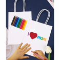 thumbnail image 4 of 60 x White Gift Bags Kraft Paper Bags with Handles - Perfect, 4 of 4