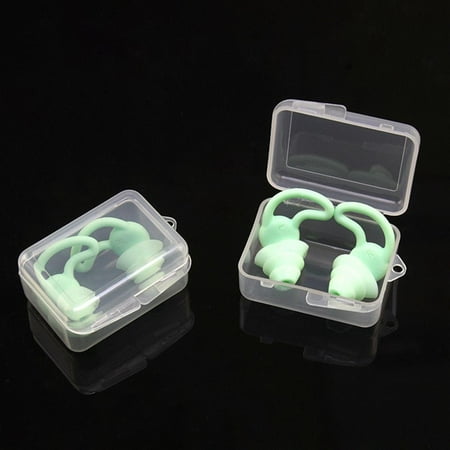 

Swimming Earplugs 1 Pair Comfortable Waterproof Reusable Triple Soundproof Silicone Ear Plugs