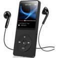 thumbnail image 1 of A02S Reproductor MP3 16GB con Radio FM, Grabadora de Voz, 70 Horas de Reproducción y Ampliable hasta 128GB, Negro, 1 of 5
