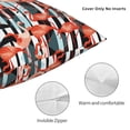 thumbnail image 3 of Yiaed Cool Flamingo Print Pillow Covers Super Soft Decorative Square Throw Pillow Covers Case Cushion Covers for Sofa Couch Bedroom Car Decor（No pillow core）-24"x24", 3 of 7