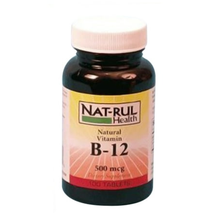 Natrul Health La vitamine B-12 500 comprimés mcg - 100 Ea