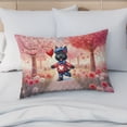 thumbnail image 4 of Happy Valentine’s Day Adorable Scottish Terrier Puppy Holding Heart Balloon Quilt Pillowcase Scottie Dog Lover Gifts Throw Pillow Cover Bed Home Decor - 00030, 4 of 5