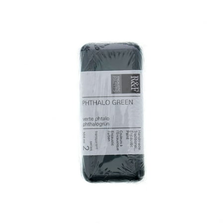 UPC: 0836943001244 | R&F Handmade Paints Encaustic Paint Cake 104ml Pthalo Green