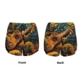 thumbnail image 3 of Salouo Starry Night Guitar Turtle Print Women's 2 in 1 Running Shorts Double-Layer Shorts Athletic Workout Gym Yoga Shorts Running Shorts for Women-X-Large, 3 of 7