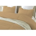 thumbnail image 3 of DNG Creations 1 Piece Ruched Pattern Duvet Cover 100% Egyptian Cotton, 800 TC- With Zipper Closure & Corner Ties ( Solid Taupe - California King ), 3 of 3