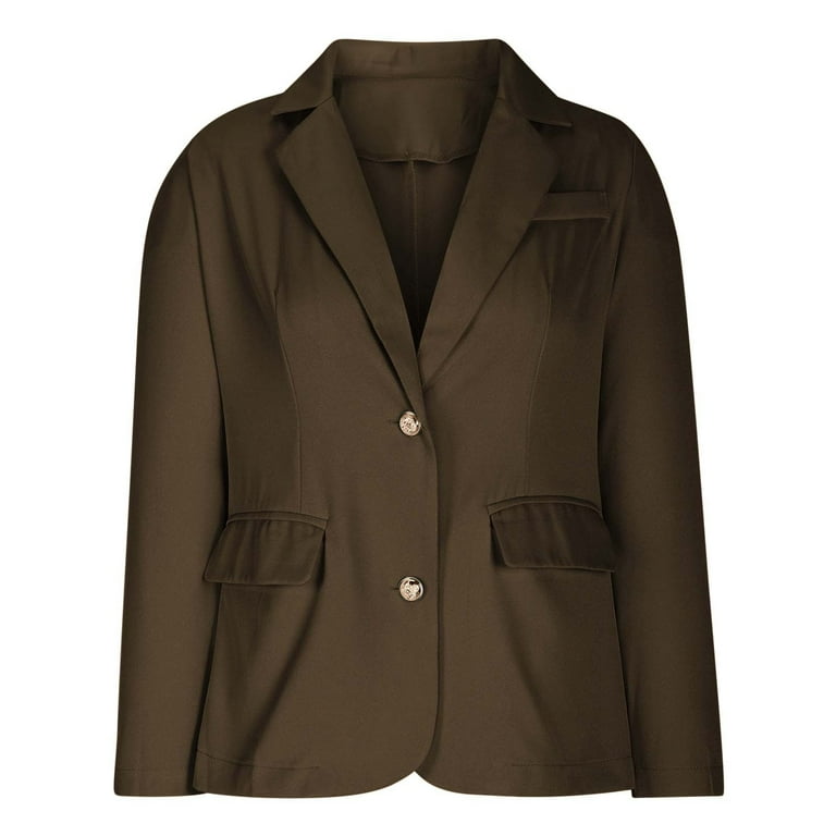 brown dress jacket ladies TYATVS Brown Suede Jacket Women Suede Blazer Faux Suede Leather Suit Jacket  Fall Aesthetics 2024 Trendy (Dark Brown,S,Small) at Amazon Women's Coats  Shop