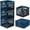 Blue - Pack of 3, variant on Collapsible Milk Crate, Stone, 3PK - 25L (6 Gal) Stackable Storage Bins, Holds 50lbs Per Bin - Clevercrates are Heavy Duty, Plastic Collapsible Storage Crate for Multi Purposes