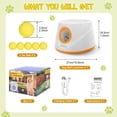 thumbnail image 6 of TOPCHANCES Automatic Tennis Ball Launcher for Dogs, Interactive Dog Toys for Samall & Medium Dogs, Dog Ball Thrower with 3 Launching Distance (19/32/45 ft), 5 Balls Included (Orange), 6 of 7