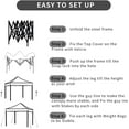 thumbnail image 6 of Heavyduty 10' x 10' Popup Canopy Tent, Straight Leg Instant Sun Shelter White Color, 6 of 6