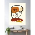 thumbnail image 2 of Face Beauty Art Line Abstract Poster Wall Art, Modern Wall Decor For Living Room Bedroom, 8x12 UNFRAMED, 2 of 3