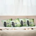 thumbnail image 3 of Ambesonne Garden Throw Pillow Cover 4 Pack, Frangipani Flowers Japanese, 20", Charcoal Grey and Pale Green, 3 of 6