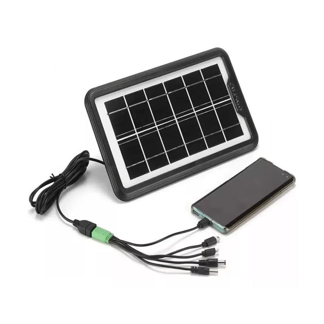 Cargador Portatil Multifunción Panel Solar 3w Celular Usb Moreka