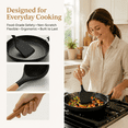 thumbnail image 5 of YANWEN Silicone Kitchen Utensil Set with Holder, 12‑Piece, Wooden Handles, 5 of 11