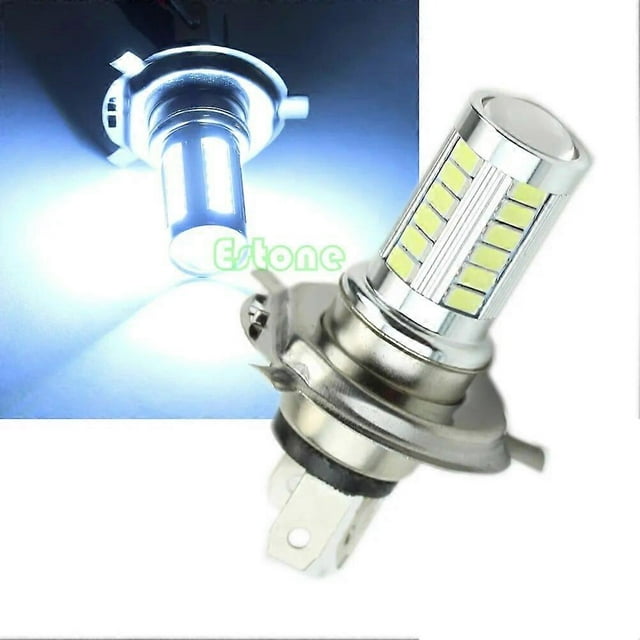 Vehicle Indicator Light Bulb Replacement White LED Bulb 12V H4 33-LED Bulbs Vehicle Light Assembly Bulb B36B
