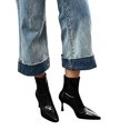 thumbnail image 6 of HAPIMO Women Ankle Boots Pointed Toe Heel Back Zipper Glossy Patent Upper Slim Shaft For Formal Banquet And Evening Social Activities Black 35, 6 of 9