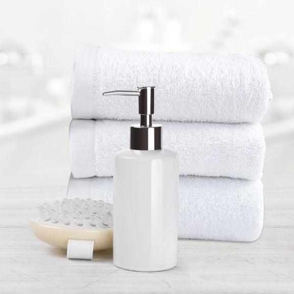Washcloths Hotel 30*65Cm White Towel Cotton Hand Soft Bath Towels Bathroom Products, Towel