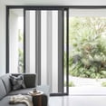 thumbnail image 2 of Non-Adhesive Static Cling Window Tint, Grey Ombre Stripe Window Privacy Film Frosted, Modern Farmhouse Vertical Striped Insulated Windows Frosted Films for Living room, 35.4 x 78.7 Inches, 2 of 9