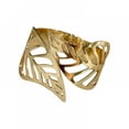 thumbnail image 4 of Luxury Glossy Hollow Leaves Design Curtain Holdbacks,Bracelet Shape Metal Curtain Tieback Drape Holder Curtain Drapery Holdbacks Tie Back Hook for Bedroom, Living Room - 1 Pc (Gold), 4 of 6