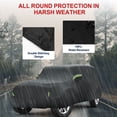 thumbnail image 5 of Yiyasu Outdoor UV Protection Inner Lining Full Car Cover for Jeep Wrangler DustProof, 5 of 7