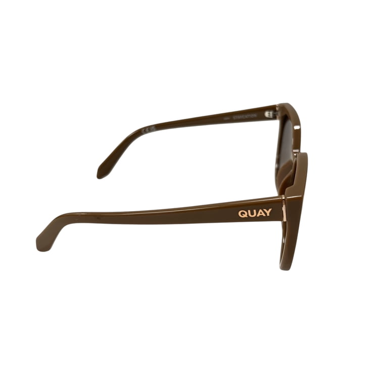 Quay Australia STAYCATION Sunglasses Quay staycation cat eye sunglasses in brown | ASOS main image 2