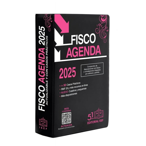 Libro Fisco Agenda Rosa 2025 Tapa Blanda, Autor No Aplica, Editorial Ediciones Fiscales Isef