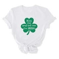 thumbnail image 2 of Kayannuo Blouses pour Femmes en Solde T-Shirts à Manches Courtes pour Femmes Mode de la Saint-Patrick Col Rond Imprimé T-shirt Décontracté Ample, 2 of 4