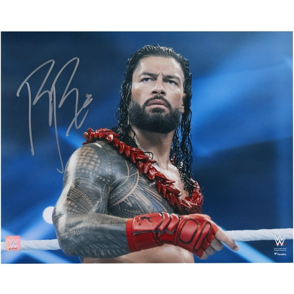 Roman Reigns WWE Autographed 16" x 20" Standing In Ring Photograph - Fanatics Authentic Certified