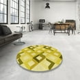 thumbnail image 3 of Ahgly Company Indoor Rectangle Patterned Bold Yellow Area Rugs, 2' x 4', 3 of 6