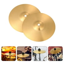 WHAMVOX 2Pcs Jazz Drum Professional Cymbals Drum Kit Cymbals Anti-rust Drum Cymbals Fadeless Drum Cymbals