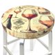 thumbnail image 3 of Disketp Wine Funda Redonda para Taburete, Funda de Cojín para Silla de Bar Suave y Elástica-13 inch, 3 of 7