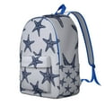 thumbnail image 2 of Beach-Inspired Nautical School Backpack with Starfish, Seahorse & Mermaid Design, Lightweight Durable Laptop Bag for Students, Commuters, and Travelers, 2 of 3