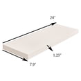 thumbnail image 3 of WELLAND 24 Inch Simons Floating Shelf Ledge Wall Mounted Shelves Display Rack, 24"L x 7 3/4"D x 1 1/4"T, White, 3 of 6