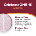 thumbnail image 6 of Celebrate Vitamins CelebrateONE 45 Once Daily Bariatric Multivitamin with Iron Chewables, 45 mg of Iron, Midnight Cherry, 30 count, 6 of 8