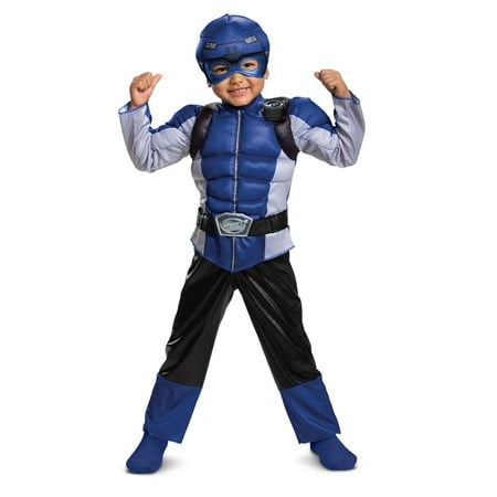 Boy's Blue Ranger Muscle Toddler Halloween Costume - Beast